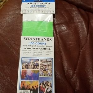 New! 100 count sequentially numbered wristbands